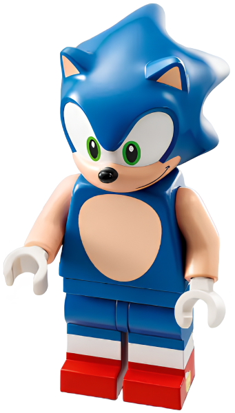 Минифигурка LEGO Sonic the Hedgehog - Light Nougat Face and Arms, Grin to Left son004